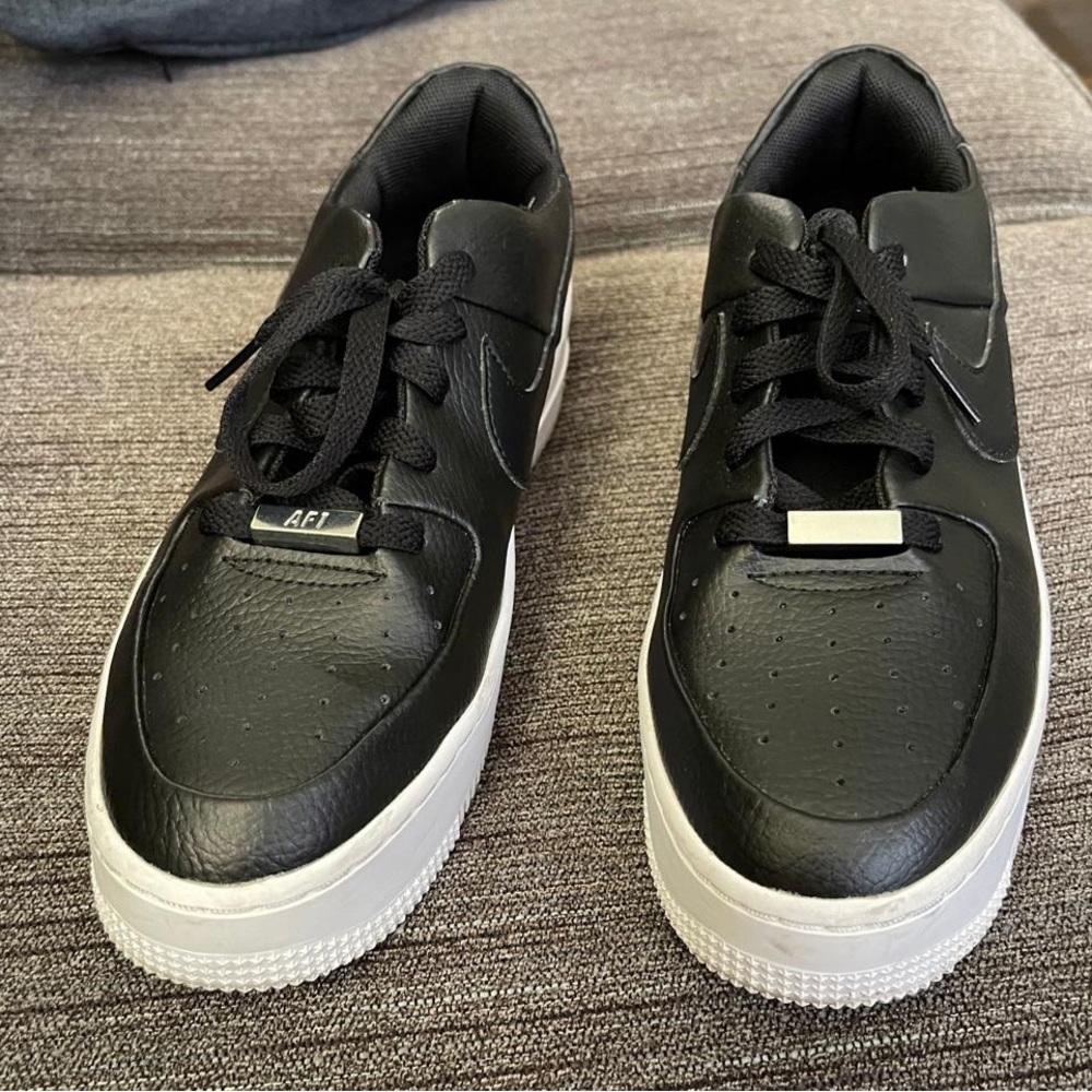Nike Women's Air Force 1 Sage Low Black/Black-White